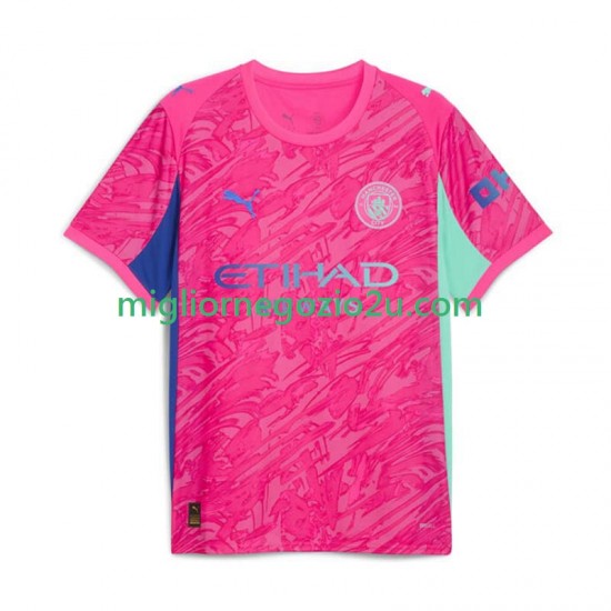 Maglia Manchester City Portiere Uomo Trasferta Divisa 2025-2026 Manica Corta