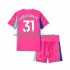Maglia Manchester City Ederson Moraes 31 Portiere Bambino Trasferta Divisa 2025-2026 Manica Corta