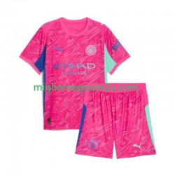 Maglia Manchester City Portiere Bambino Trasferta Divisa 2025-2026 Manica Corta