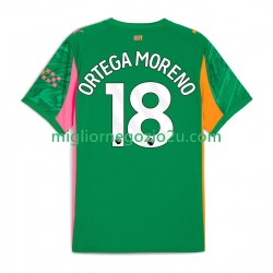 Maglia Manchester City ORTEGA MORENO 18 Portiere Uomo Casa Divisa 2025-2026 Manica Corta