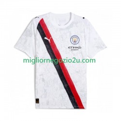 Maglia Manchester City UPER Uomo Bambino Casa Divisa 2025-2026 Manica Corta