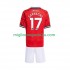 Maglia Manchester United Alejandro Garnacho 17 Bambino Casa Divisa 2025-2026 Manica Corta
