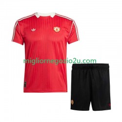 Maglia Manchester United d Icon Bambino Casa Divisa 2025-2026 Manica Corta