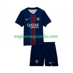 Maglia Paris Saint-Germain Bambino Casa Divisa 2025-2026 Manica Corta