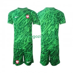 Maglia Polonia Portiere Bambino Terza Divisa 2024 Manica Corta