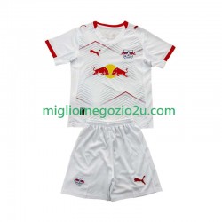 Maglia RB Leipzig Bambino Casa Divisa 2025-2026 Manica Corta