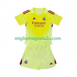 Maglia Real Madrid Portiere Bambino Quarta Divisa 2025-2026 Manica Corta