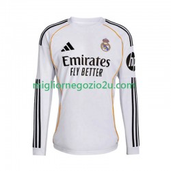 Maglia Real Madrid Uomo Casa Divisa 2025-2026 Manica Lunga