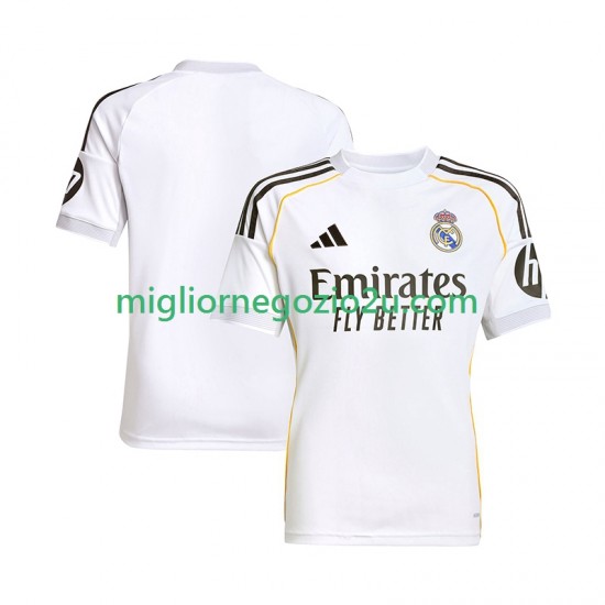 Maglia Real Madrid Uomo Casa Divisa 2025-2026 Manica Corta