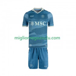 Maglia Napoli SSC Special Bambino Casa Divisa 2024-2025 Manica Corta