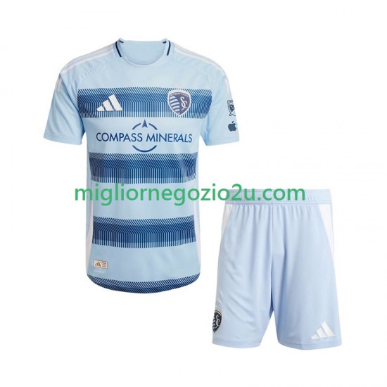 Maglia Sporting Kansas City Bambino Casa Divisa 2025 Manica Corta
