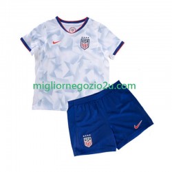 Maglia Stati Uniti Bambino Casa Divisa 2025 Manica Corta