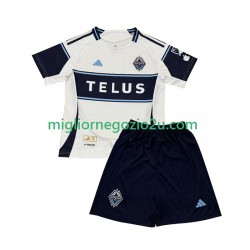 Maglia Vancouver Whitecap Bambino Trasferta Divisa 2025 Manica Corta