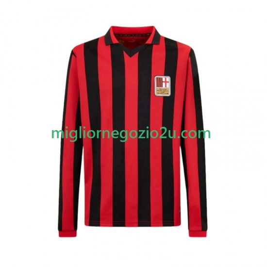 Maglia AC Milan 125th Anniversary Uomo Casa Divisa 2024-2025 Manica Lunga