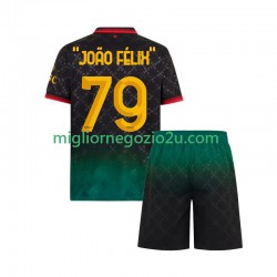 Maglia AC Milan JOAO FELIX 79 Bambino Quarta Divisa 2024-2025 Manica Corta