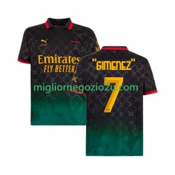Maglia AC Milan Santiago Gimenez 7 Uomo Quarta Divisa 2024-2025 Manica Corta