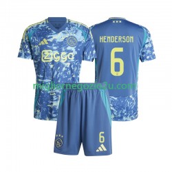 Maglia AFC Ajax Henderson 6 Bambino Trasferta Divisa 2024-2025 Manica Corta