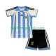 Maglia Argentina Retro Bambino Casa Divisa 2006 Manica Corta