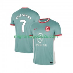 Maglia Atlético Madrid Antoine Griezmann 7 Uomo Trasferta Divisa 2024-2025 Manica Corta