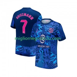 Maglia Atlético Madrid Antoine Griezmann 7 Uomo Terza Divisa 2024-2025 Manica Corta