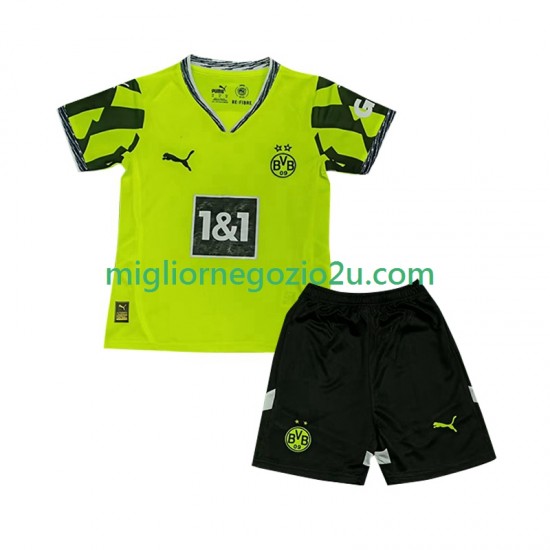 Maglia Borussia Dortmund Special Bambino Casa Divisa 2024-2025 Manica Corta