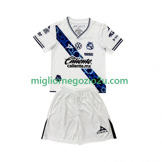 Maglia Club Puebla Bambino Casa Divisa 2024-2025 Manica Corta