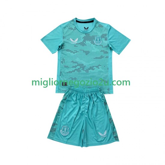 Maglia Everton Portiere Bambino Trasferta Divisa 2024-2025 Manica Corta