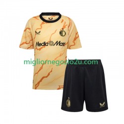 Maglia Feyenoord Rotterdam Bambino Quarta Divisa 2024-2025 Manica Corta