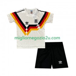 Maglia Germania 1990 Retro Bambino Casa Divisa Manica Corta