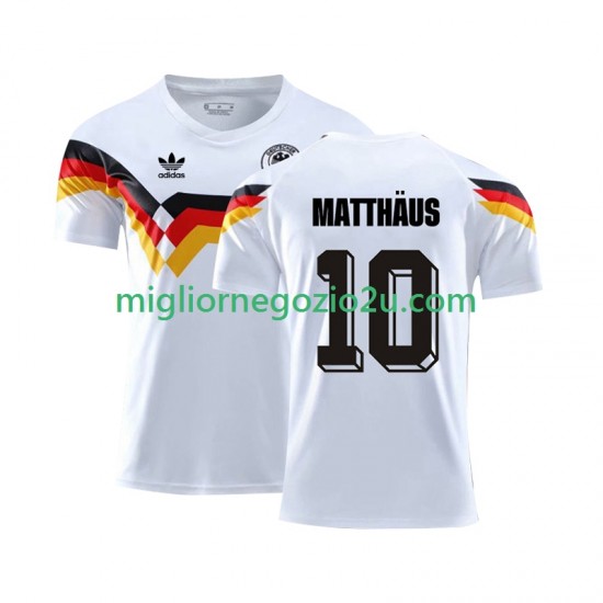 Maglia Germania Matthaus 10 1990 Retro Uomo Casa Divisa Manica Corta