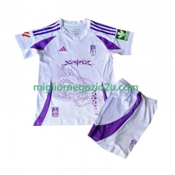 Maglia Girona Bambino Quarta Divisa 2024-2025 Manica Corta