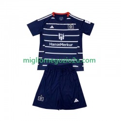 Maglia Hamburger SV Bambino Trasferta Divisa 2024-2025 Manica Corta