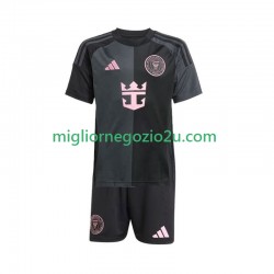 Maglia Inter Miami Bambino Trasferta Divisa 2025 Manica Corta