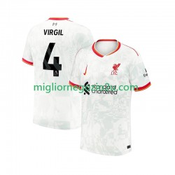 Maglia Liverpool VIRGIL 4 Uomo Terza Divisa 2024-2025 Manica Corta