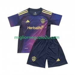 Maglia Los Angeles Galaxy Bambino Trasferta Divisa 2025 Manica Corta