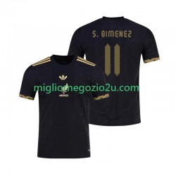 Maglia Messico Santiago Gimenez 11 Gold Cup Uomo Casa Divisa 2025 Manica Corta