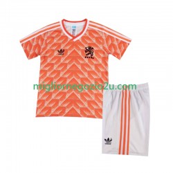 Maglia Paesi Bassi 1988 Retro Bambino Casa Divisa Manica Corta