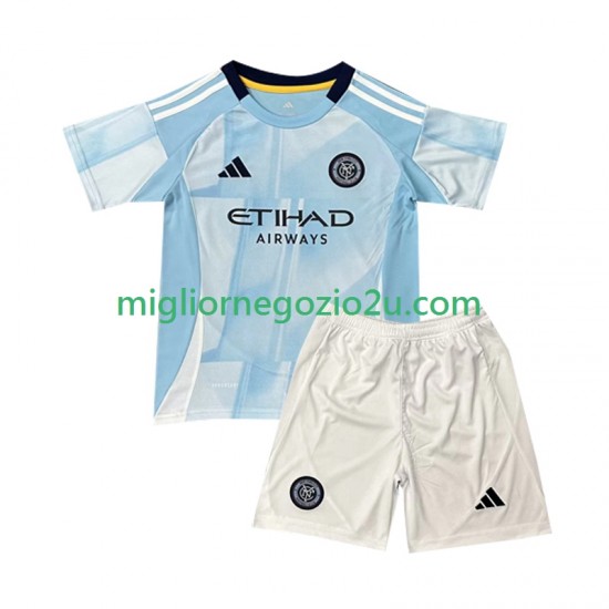 Maglia New York City FC Bambino Casa Divisa 2025 Manica Corta