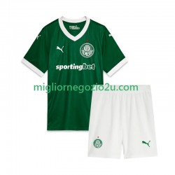 Maglia Palmeiras Bambino Casa Divisa 2025 Manica Corta