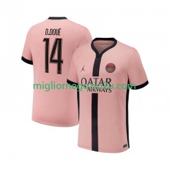 Maglia Paris Saint-Germain Desire Doue 14 Uomo Terza Divisa 2024-2025 Manica Corta