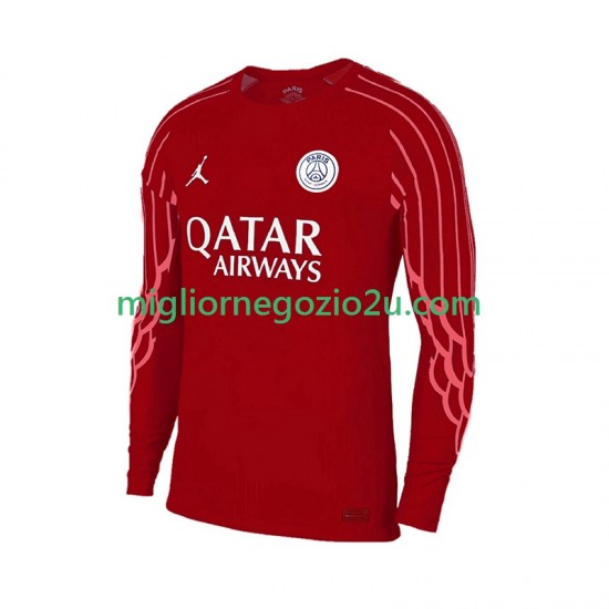 Maglia Paris Saint-Germain Portiere Uomo Quarta Divisa 2024-2025 Manica Lunga