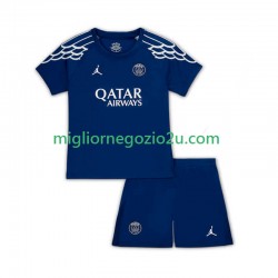 Maglia Paris Saint-Germain Bambino Quarta Divisa 2024-2025 Manica Corta