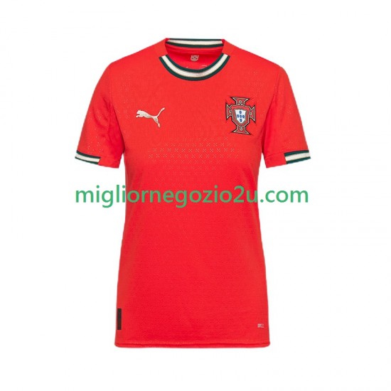 Maglia Portogallo Donna Casa Divisa 2025 Manica Corta