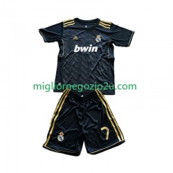 Maglia Real Madrid Cristiano Ronaldo 7 2012 Retro Bambino Trasferta Divisa 2011 Manica Corta
