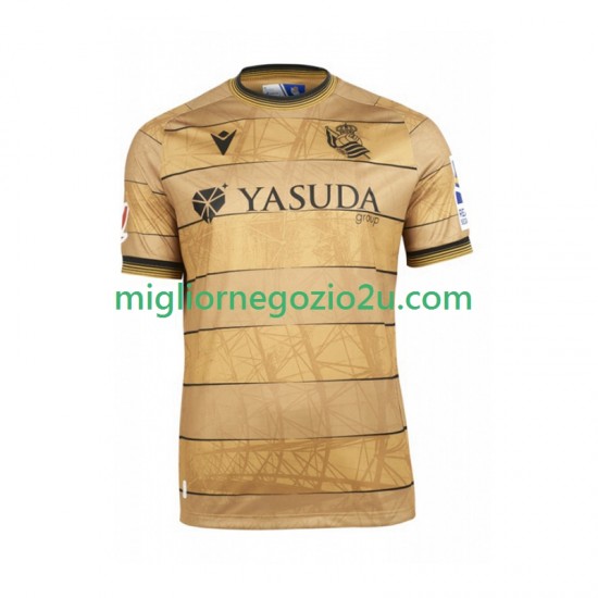 Maglia Real Sociedad Uomo Trasferta Divisa 2024-2025 Manica Corta