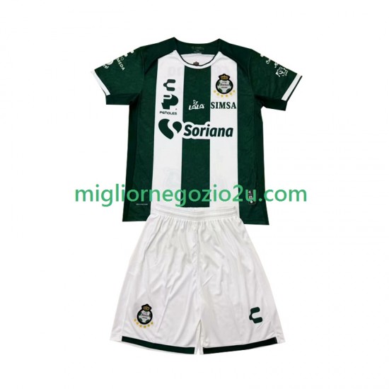 Maglia Santos FC Laguna Bambino Casa Divisa 2024-2025 Manica Corta