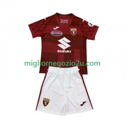 Maglia Torino Bambino Casa Divisa 2024-2025 Manica Corta