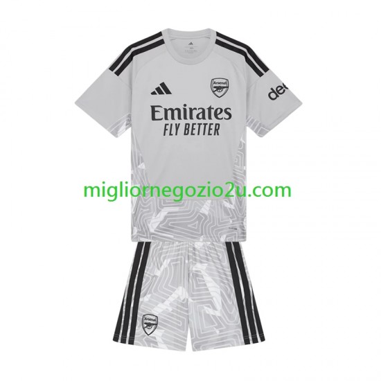 Maglia Arsenal Portiere Bambino Casa Divisa 2026-2027 Manica Corta