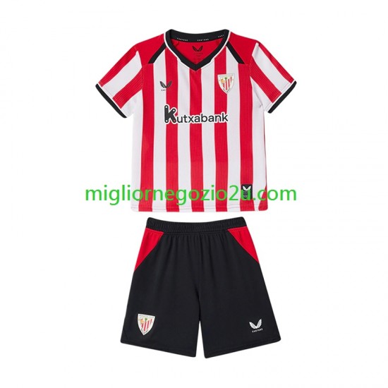 Maglia Athletic Bilbao Bambino Casa Divisa 2026-2027 Manica Corta