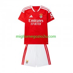 Maglia Benfica Bambino Casa Divisa 2026-2027 Manica Corta